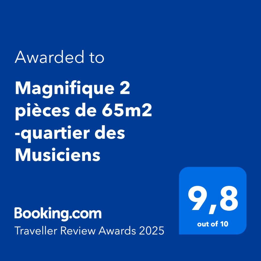 Apartamento Magnifique 2 Pieces De 65M2 -Quartier Des Musiciens Niza Exterior foto